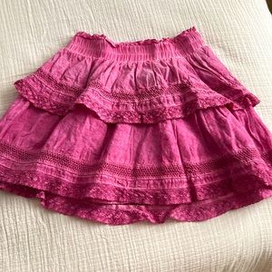 KatieJNYC preppy pink dye skirt